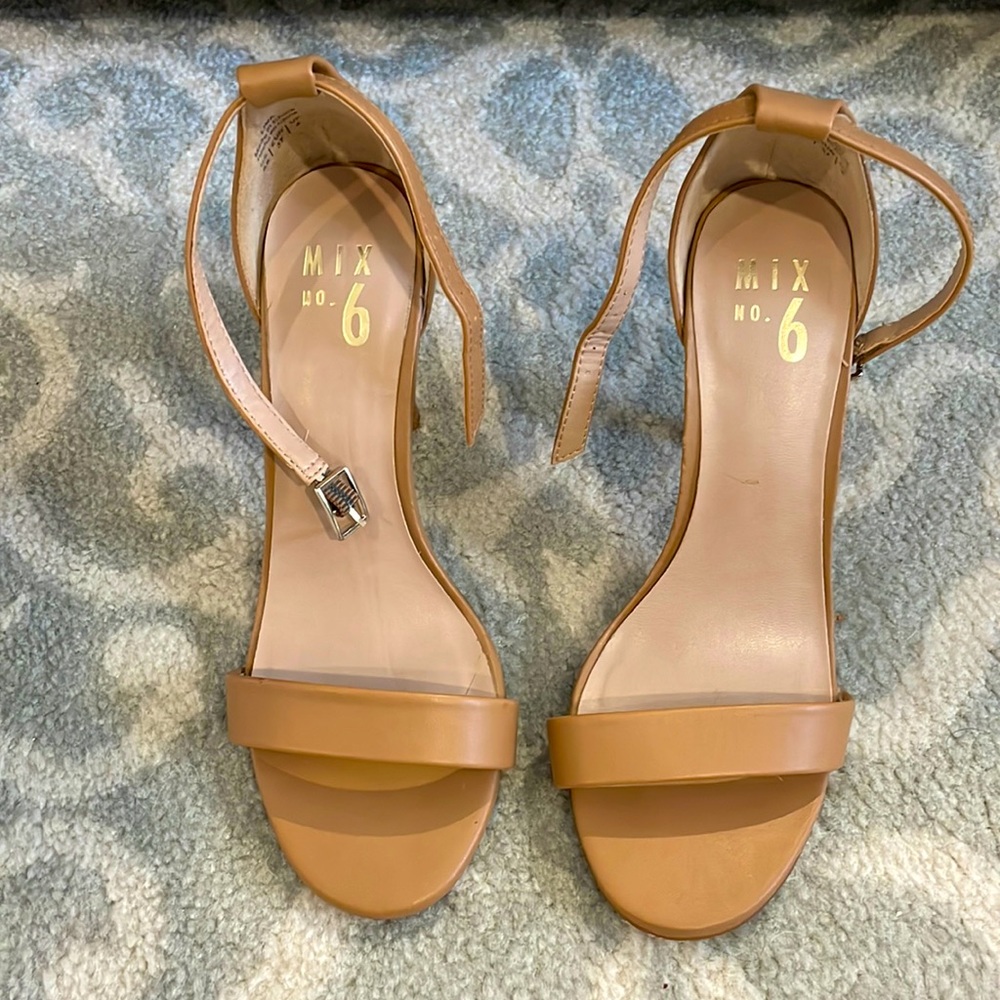 4” Mix No. 6 Tan heels